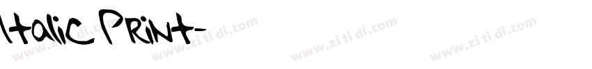 Italic Print字体转换